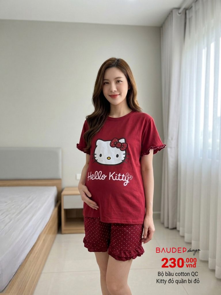 Bộ bầu đẹp, Đồ bộ bầu đẹp, bộ cotton bầu đẹp, shop bầu đẹp, shop đồ bầu hà nội