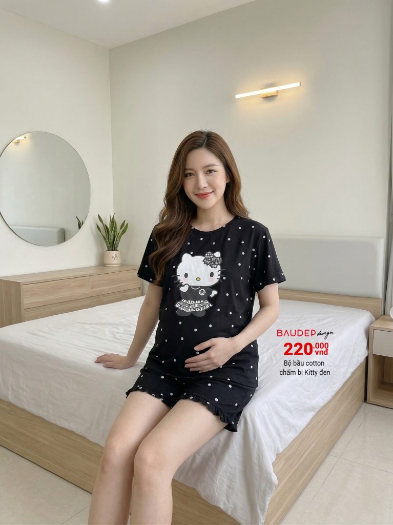 Bộ bầu đẹp, Đồ bộ bầu đẹp, bộ cotton bầu đẹp, shop bầu đẹp, shop đồ bầu hà nội