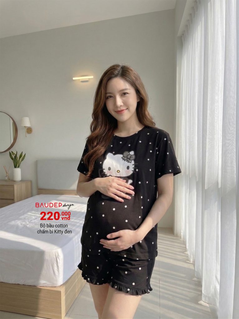 Bộ bầu đẹp, Đồ bộ bầu đẹp, bộ cotton bầu đẹp, shop bầu đẹp, shop đồ bầu hà nội