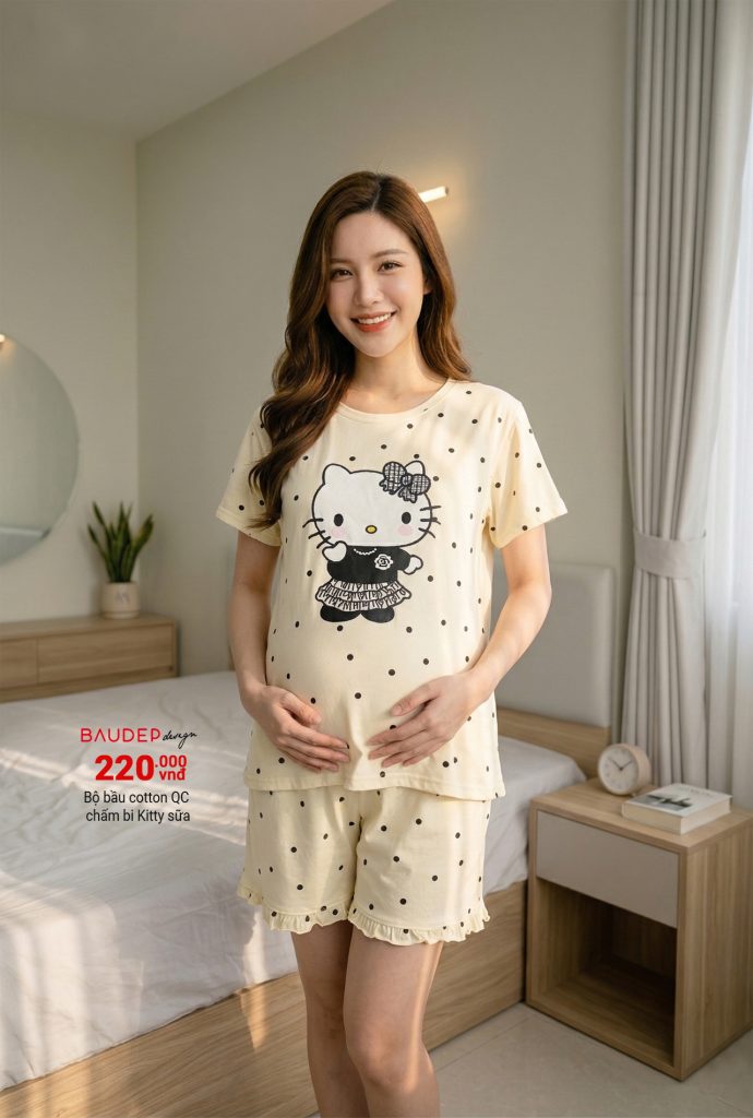 Bộ bầu đẹp, Đồ bộ bầu đẹp, bộ cotton bầu đẹp, shop bầu đẹp, shop đồ bầu hà nội