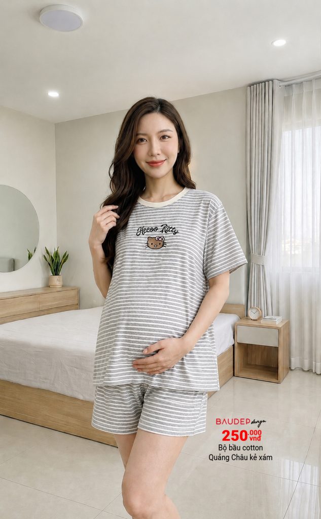 Bộ bầu đẹp, Đồ bộ bầu đẹp, bộ mặc nhà bầu đẹp, shop bầu đẹp, shop đồ bầu hà nội