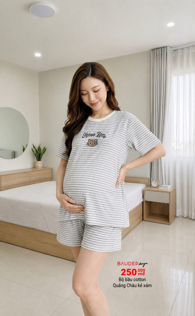 Bộ bầu đẹp, Đồ bộ bầu đẹp, bộ mặc nhà bầu đẹp, shop bầu đẹp, shop đồ bầu hà nội