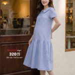 Đầm bầu công sở, đầm bầu sơ mi, Váy bầu thiết kế, Quần áo bầu,Shop đồ bầu đẹp Hà Nội, Váy bầu dáng suông,