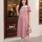 Đầm bầu công sở, đầm bầu sơ mi, Váy bầu thiết kế, Quần áo bầu,Shop đồ bầu đẹp Hà Nội, Váy bầu dáng suông,