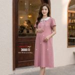 Đầm bầu công sở, đầm bầu sơ mi, Váy bầu thiết kế, Quần áo bầu,Shop đồ bầu đẹp Hà Nội, Váy bầu dáng suông,