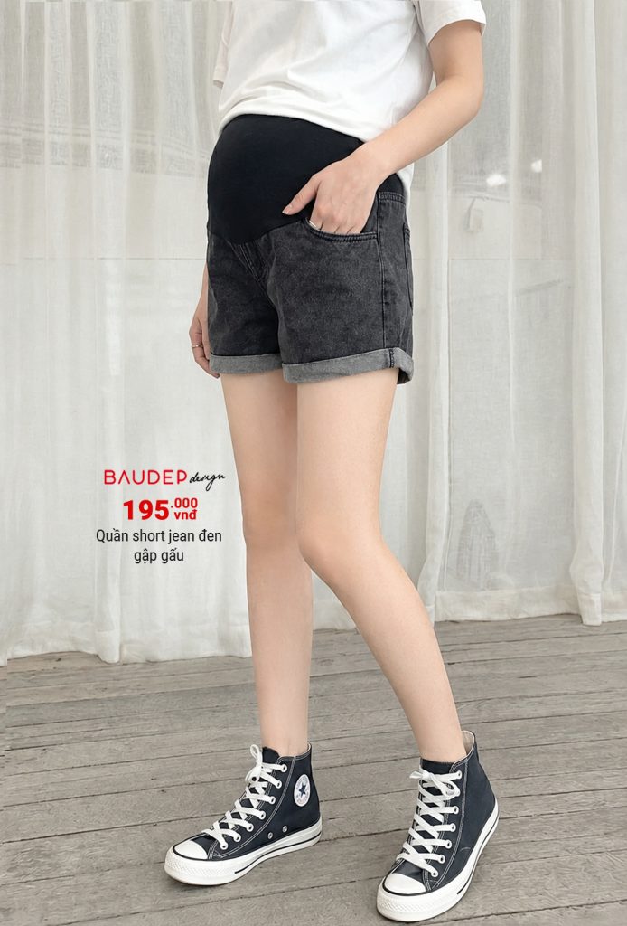 quần short bầu, quần đùi bầu, shop bầu đẹp, shop đồ bầu hà nội