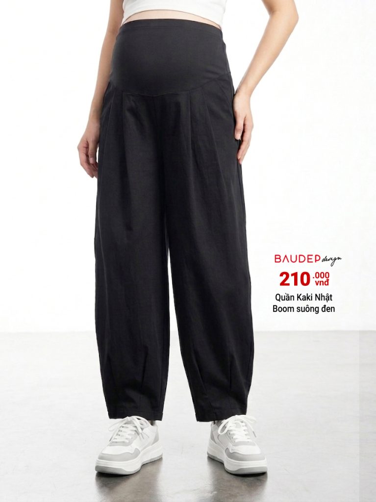Quần bầu dáng suông, quần bầu boom suông, quần bầu trẻ trung, quần bầu đẹp, shop đồ bầu hà nội, bầu đẹp design, baudep design