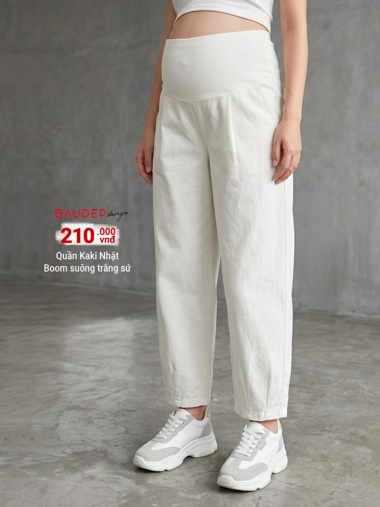 Quần bầu dáng suông, quần bầu boom suông, quần bầu trẻ trung, quần bầu đẹp, shop đồ bầu hà nội, bầu đẹp design, baudep design