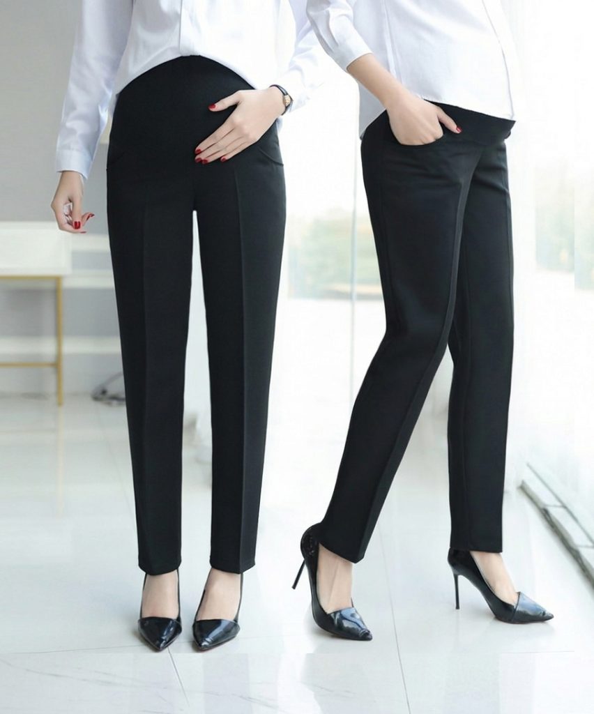 quần tây bầu baggy, quần tây bầu công sở, quần bầu công sở, quần bầu đẹp, shop bầu đẹp, baudepdesign, shop bầu triều khúc
