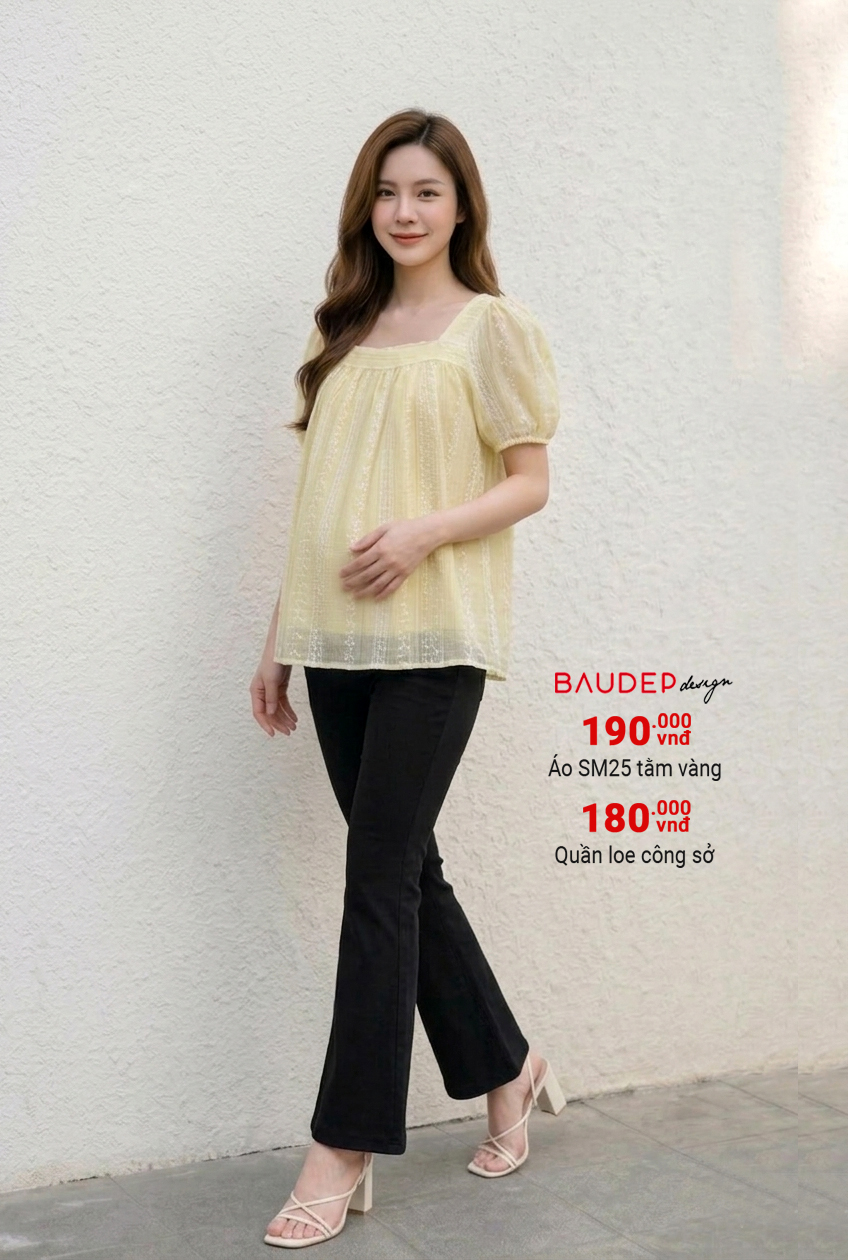 Áo bầu SM25 tằm vàng
