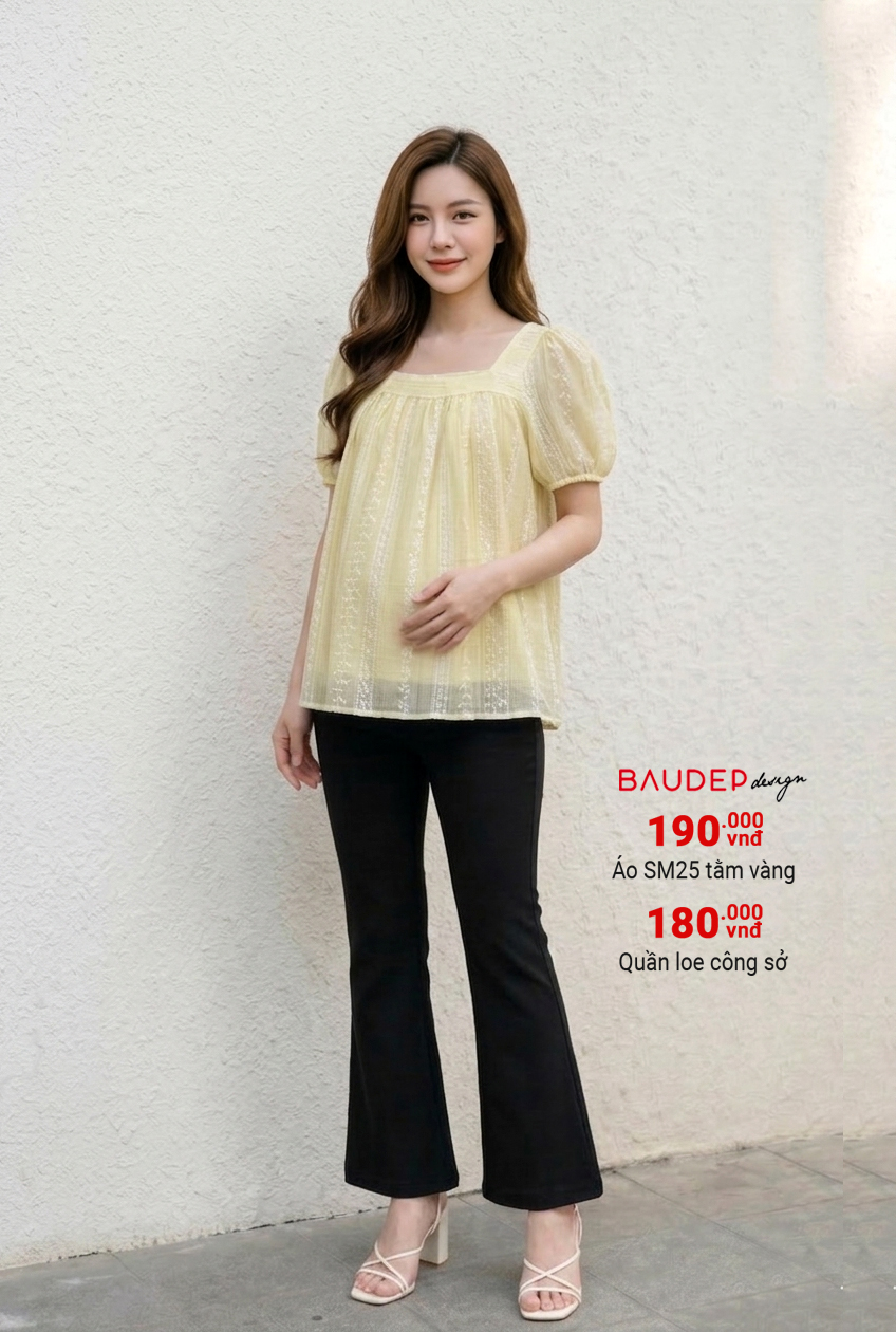 Áo bầu SM25 tằm vàng