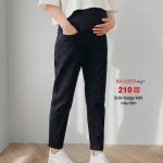quần baggy kaki bầu, quần bầu đẹp, quần bầu công sở, quần bầu trẻ trung, shop bầu đẹp, baudep design, shop bầu triều khúc