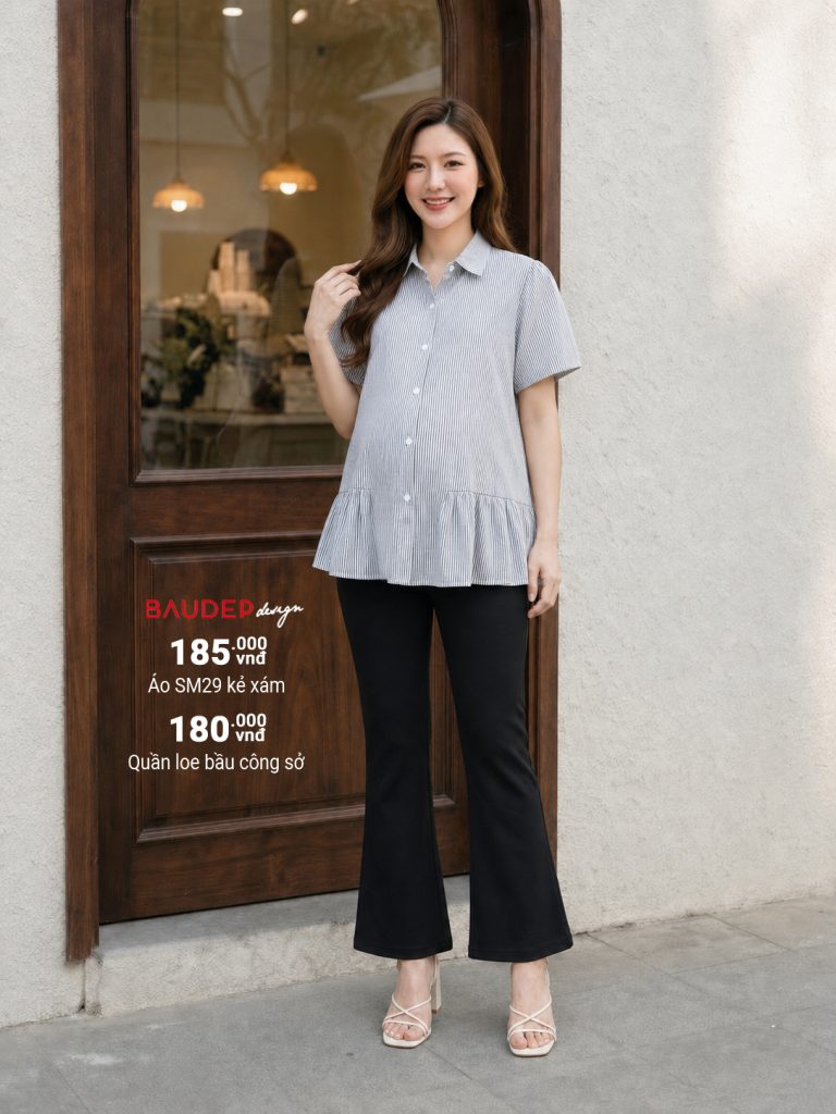 áo bầu đẹp, áo sơ mi bầu, quần áo bầu đẹp, shop bầu đẹp, shop bầu triều khúc, shop đồ bầu hà nội, áo bầu