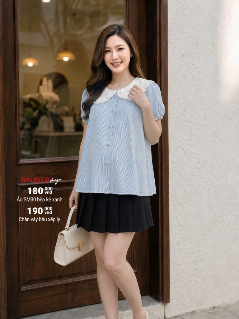 áo bầu đẹp, áo sơ mi bầu, quần áo bầu đẹp, shop bầu đẹp, shop bầu triều khúc, shop đồ bầu hà nội, áo bầu