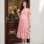 đầm bầu công sở, đầm bầu đẹp, shop bầu đẹp, shop bầu triều khúc, shop đồ bầu hà nội, đầm bầu tơ thêu trẻ trung