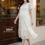 Đàm bầu ren, đầm bầu đẹp, đầm bầu xinh, shop bầu đẹp, bầu đẹp design