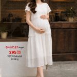 đầm bầu babydoll trẻ trung, đầm bầu mùa hè trẻ trung, đầm bầu công sở, váy bầu suông, đầm bầu công sở, shop đồ bầu hà nội, shop bầu đẹp triều khúc