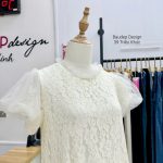 đầm bầu công sở, đầm bầu đẹp, shop bầu đẹp, shop bầu triều khúc, shop đồ bầu hà nội, đầm bầu tơ thêu trẻ trung
